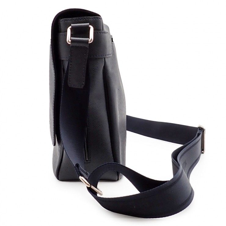 美品 LOUIS VUITTON ルイ・ヴィトン ロマンMM ショルダーバッグ メッセンジャーバッグ M32624 タイガ ネイビー ボレアル メンズ