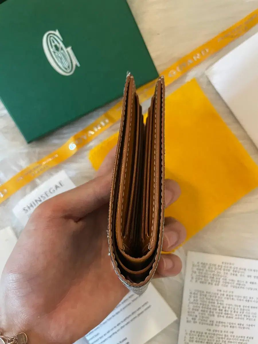 Masion Goyard ゴヤール BIGトゥワール ブラック/タン 二つ折り財布 百貨店購入