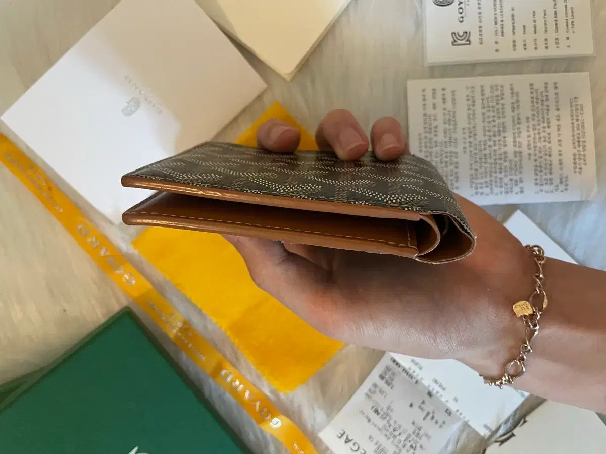 Masion Goyard ゴヤール BIGトゥワール ブラック/タン 二つ折り財布 百貨店購入