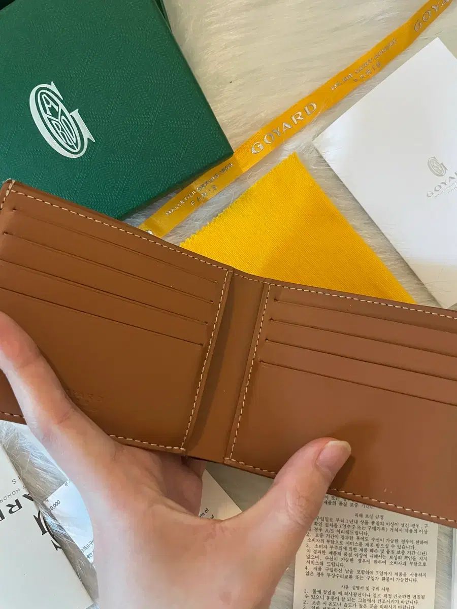 Masion Goyard ゴヤール BIGトゥワール ブラック/タン 二つ折り財布 百貨店購入