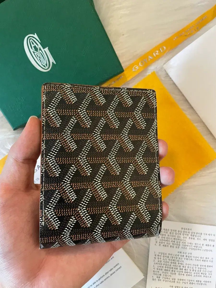 Masion Goyard ゴヤール BIGトゥワール ブラック/タン 二つ折り財布 百貨店購入