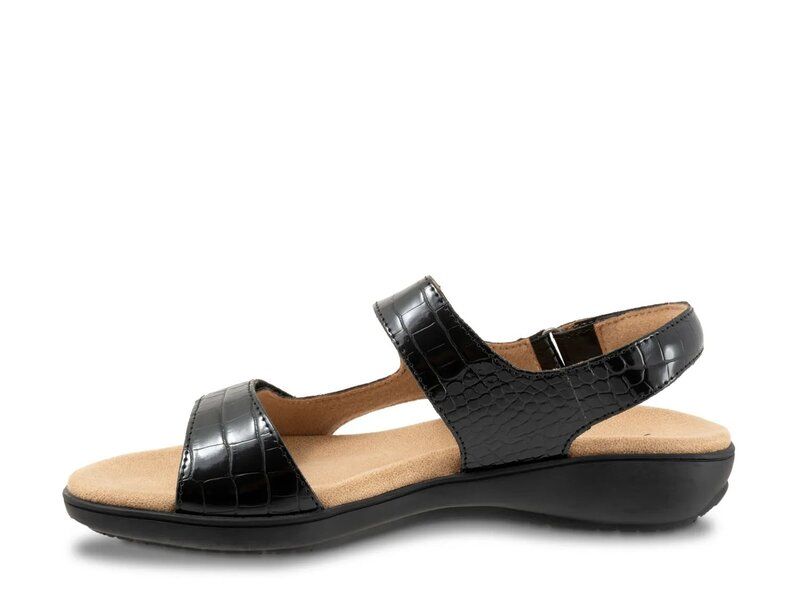 トロッターズ レディース シューズ サンダル Trotters Romi Sandal Black Croc Print ブラック トロッターズ レディース シューズ サンダル Trotters Romi Sandal Black Croc Print ブラック