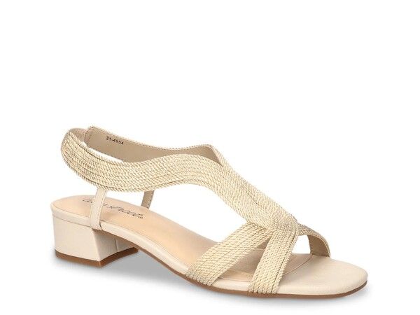 イージーストリート レディース シューズ サンダル Easy Street Festival Sandal Beige Woven ベージュ