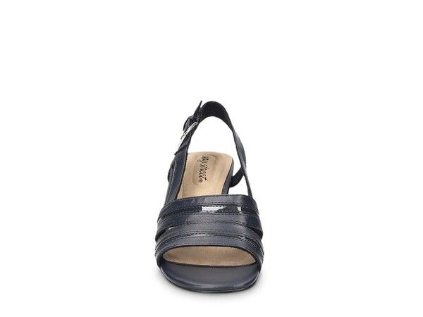 イージーストリート レディース シューズ サンダル Easy Street Meghan Sandal Navy Synthetic ネイビー