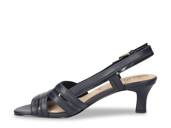 イージーストリート レディース シューズ サンダル Easy Street Meghan Sandal Navy Synthetic ネイビー