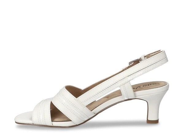 イージーストリート レディース シューズ サンダル Easy Street Meghan Sandal White Synthetic ホワイト