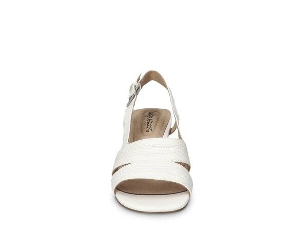 イージーストリート レディース シューズ サンダル Easy Street Meghan Sandal White Synthetic ホワイト