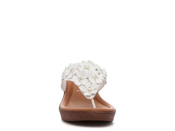 イタリアンシューメーカー レディース シューズ サンダル Italian Shoemakers Brynne Wedge Sandal White ホワイト