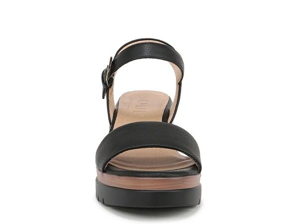 ソウルニュトライザー レディース シューズ サンダル SOUL Naturalizer Graciela Wedge Sandal Black ブラック