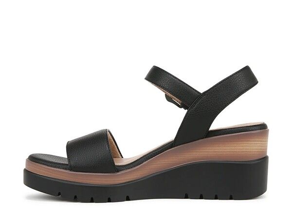ソウルニュトライザー レディース シューズ サンダル SOUL Naturalizer Graciela Wedge Sandal Black ブラック