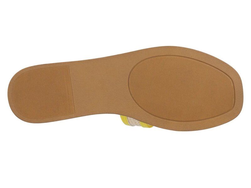 ジャーニー レディース シューズ サンダル Journee Primah Sandal Yellow Raffia イエロー