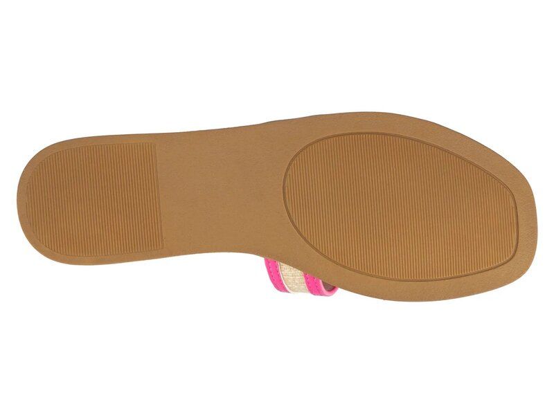 ジャーニー レディース シューズ サンダル Journee Primah Sandalight PinkBeige Raffia ピンク