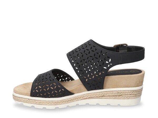 ベラヴィータ レディース シューズ サンダル Bella Vita Inaya Espadrille Wedge Sandal Black ブラック