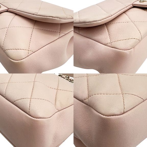 【中古】 CHANEL シャネル プラスチックチェーン マトラッセ 2wayフラップバッグ ピンク カーフレザー AS1353 ゴールド金具 ランダムプレート ショルダーバッグ チェーンバッグ レディース 26016034 HO