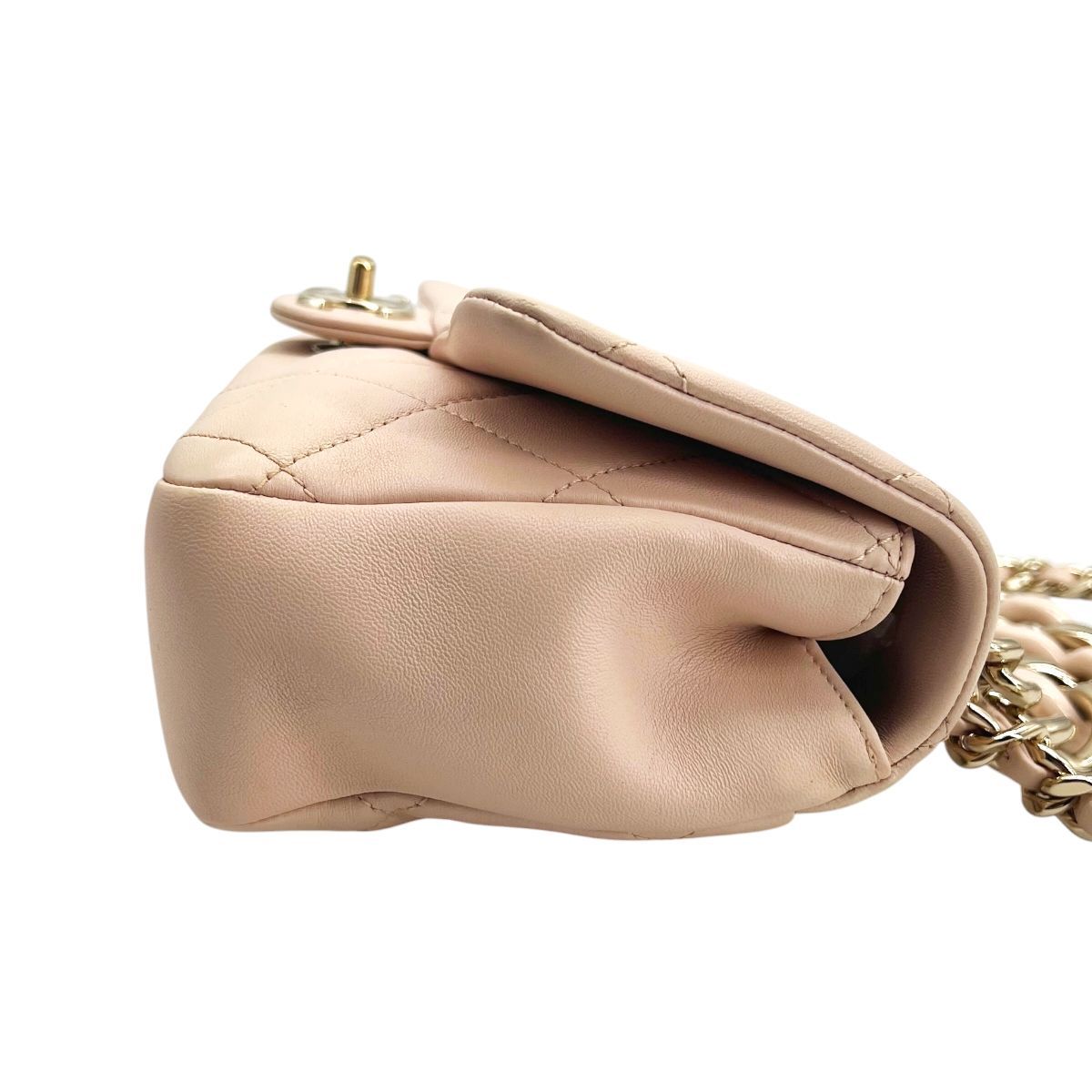 【中古】 CHANEL シャネル プラスチックチェーン マトラッセ 2wayフラップバッグ ピンク カーフレザー AS1353 ゴールド金具 ランダムプレート ショルダーバッグ チェーンバッグ レディース 26016034 HO