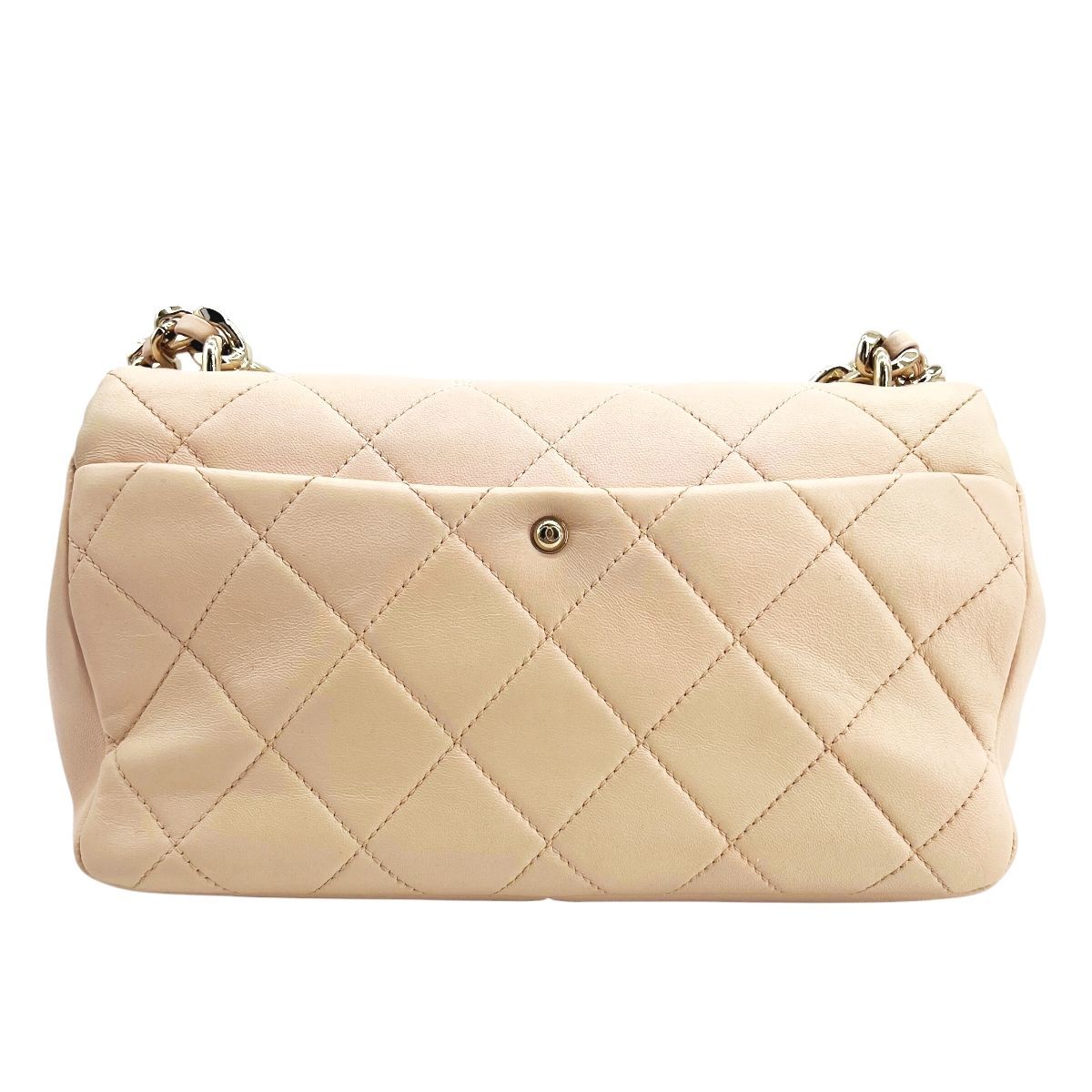 【中古】 CHANEL シャネル プラスチックチェーン マトラッセ 2wayフラップバッグ ピンク カーフレザー AS1353 ゴールド金具 ランダムプレート ショルダーバッグ チェーンバッグ レディース 26016034 HO