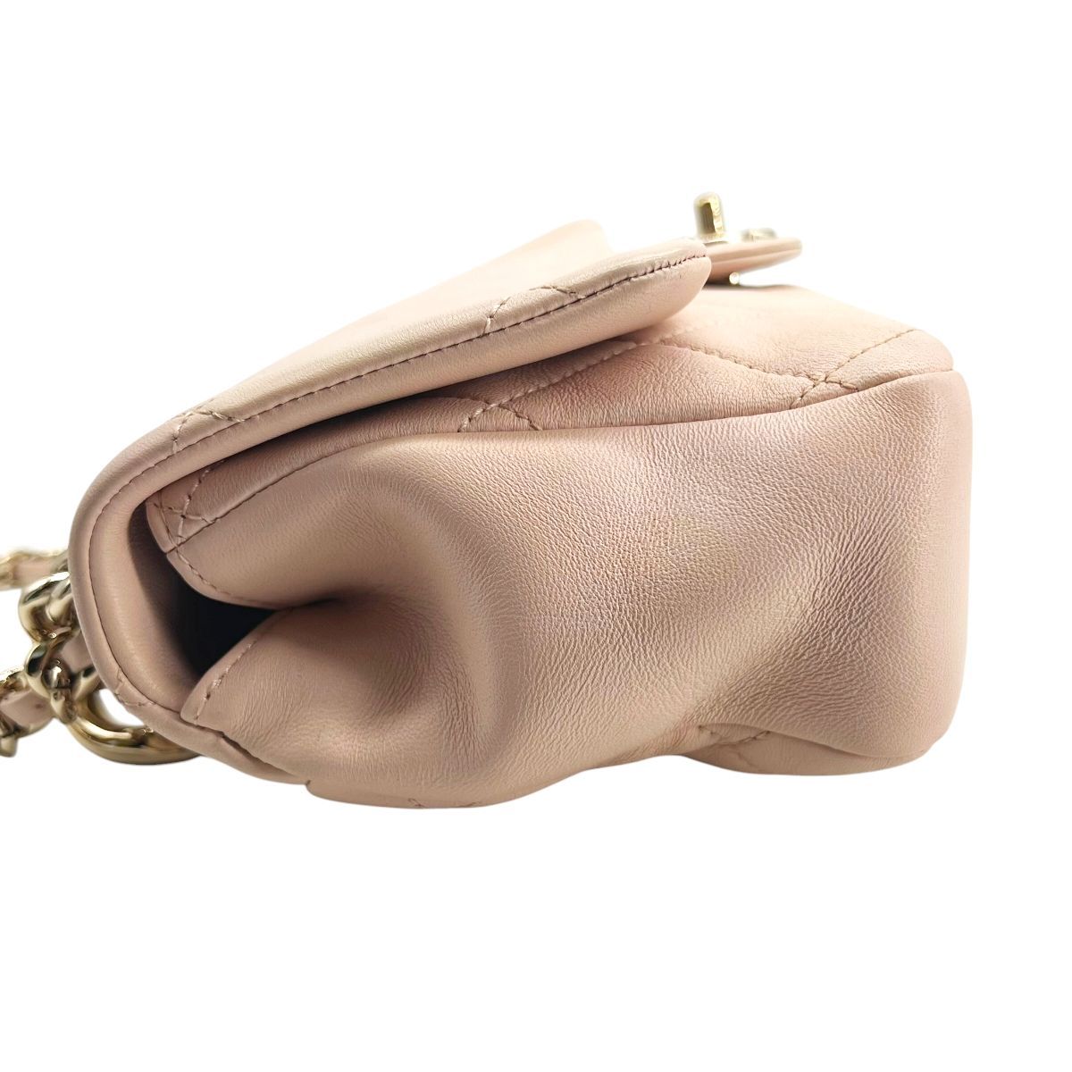 【中古】 CHANEL シャネル プラスチックチェーン マトラッセ 2wayフラップバッグ ピンク カーフレザー AS1353 ゴールド金具 ランダムプレート ショルダーバッグ チェーンバッグ レディース 26016034 HO