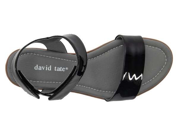ダイビッドテイト レディース シューズ サンダル David Tate Samba Wedge Sandal Black Patent Leather ブラック ダイビッドテイト レディース シューズ サンダル David Tate Samba Wedge Sandal Black Patent Leather ブラック