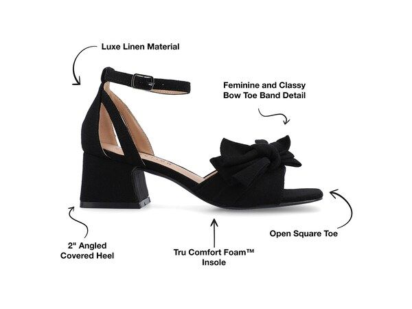 ジュルネ コレクション レディース シューズ サンダル Journee Collection Zevi Sandal Black ブラック