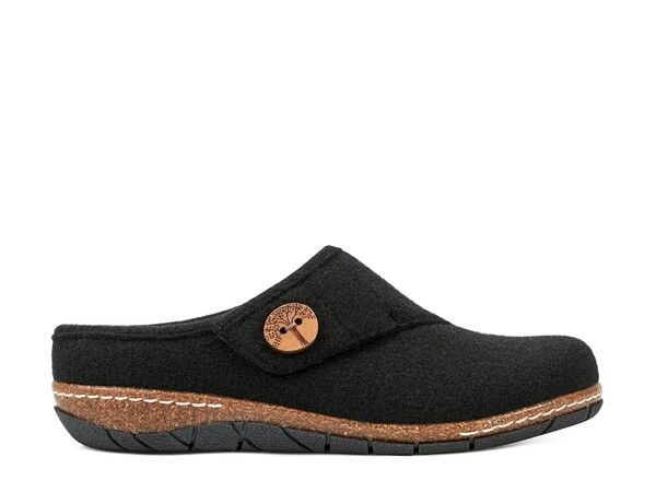 アース レディース シューズ サンダル Earth Ezra Clog Black Fabric ブラック