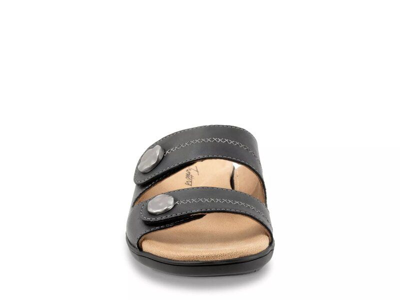 トロッターズ レディース シューズ サンダル Trotters Ruthie Sandal Black Leather ブラック
