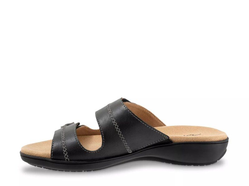 トロッターズ レディース シューズ サンダル Trotters Ruthie Sandal Black Leather ブラック
