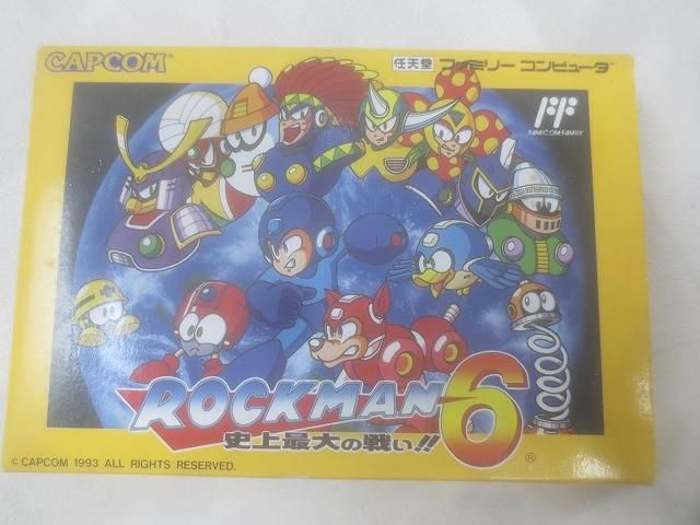 ROCKMAN 6 史上最大の戦い!! ソフトなし　ハガキ付き ゲーム ファミコン ソフト ロックマン6 史上最大の戦い 箱 ハガキ 説明