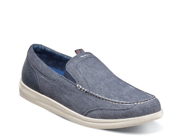 ノンブッシュ メンズ シューズ スリッポン・ローファー Nunn Bush Brewski Venetian SlipOn Navy ネイビー
