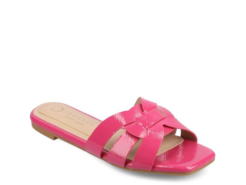 ジャーニー レディース シューズ サンダル Journee Arrina Slide Sandal Womens Hot Pink ピンク