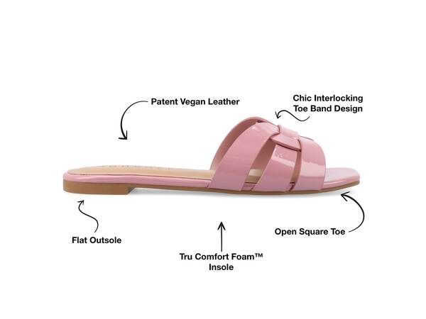 ジュルネ コレクション レディース シューズ サンダル Journee Collection Arrina Slide Sandal Womens Fuchsia フューシャ