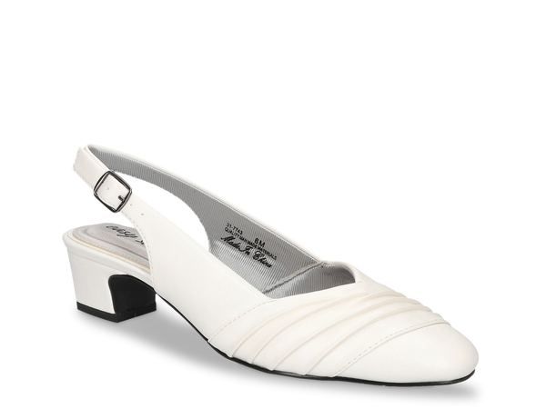 イージーストリート レディース シューズ パンプス Easy Street Bates Pump White ホワイト
