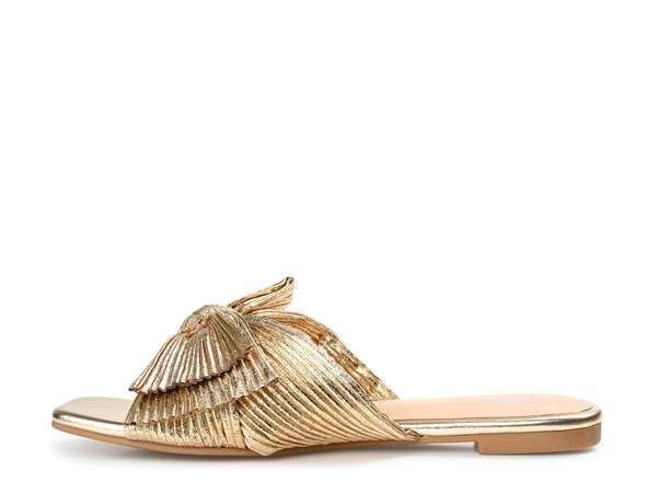ジュルネ コレクション レディース シューズ サンダル Journee Collection Serlina Slide Sandal Gold Metallic ゴールド ジュルネ コレクション レディース シューズ サンダル Journee Collection Serlina Slide Sandal Gold Metallic ゴールド