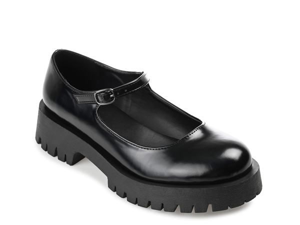 ジュルネ コレクション レディース シューズ パンプス Journee Collection Kamie Mary Jane Flat Black ブラック