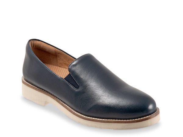 ソフトウォーク レディース シューズ スリッポン・ローファー Softwalk Whistle II SlipOn Navy ネイビー