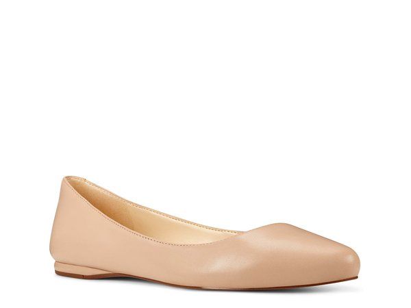 ナインウェスト レディース シューズ パンプス Nine West Speakup Ballet Flat Beige Leather ベージュ