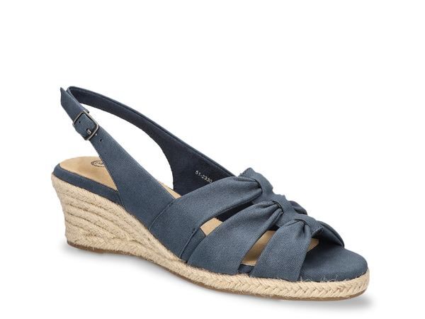 ベラヴィータ レディース シューズ サンダル Bella Vita Cheerful Espadrille Wedge Sandal Navy ネイビー