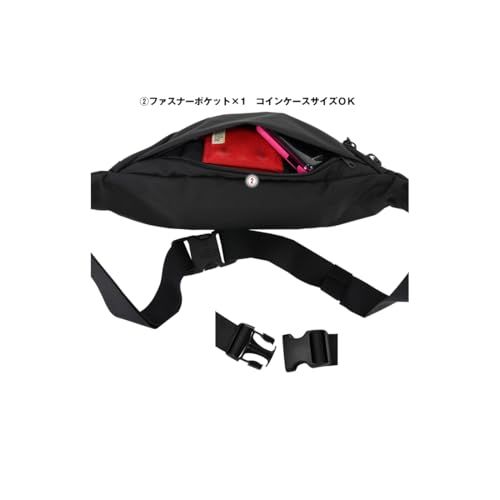 正規販売店 ポーター ムース ウエストバッグ(L) 吉田カバン ボディバッグ PORTER MOUSSE ポーターバッグ (ブラック/BLK)Ju