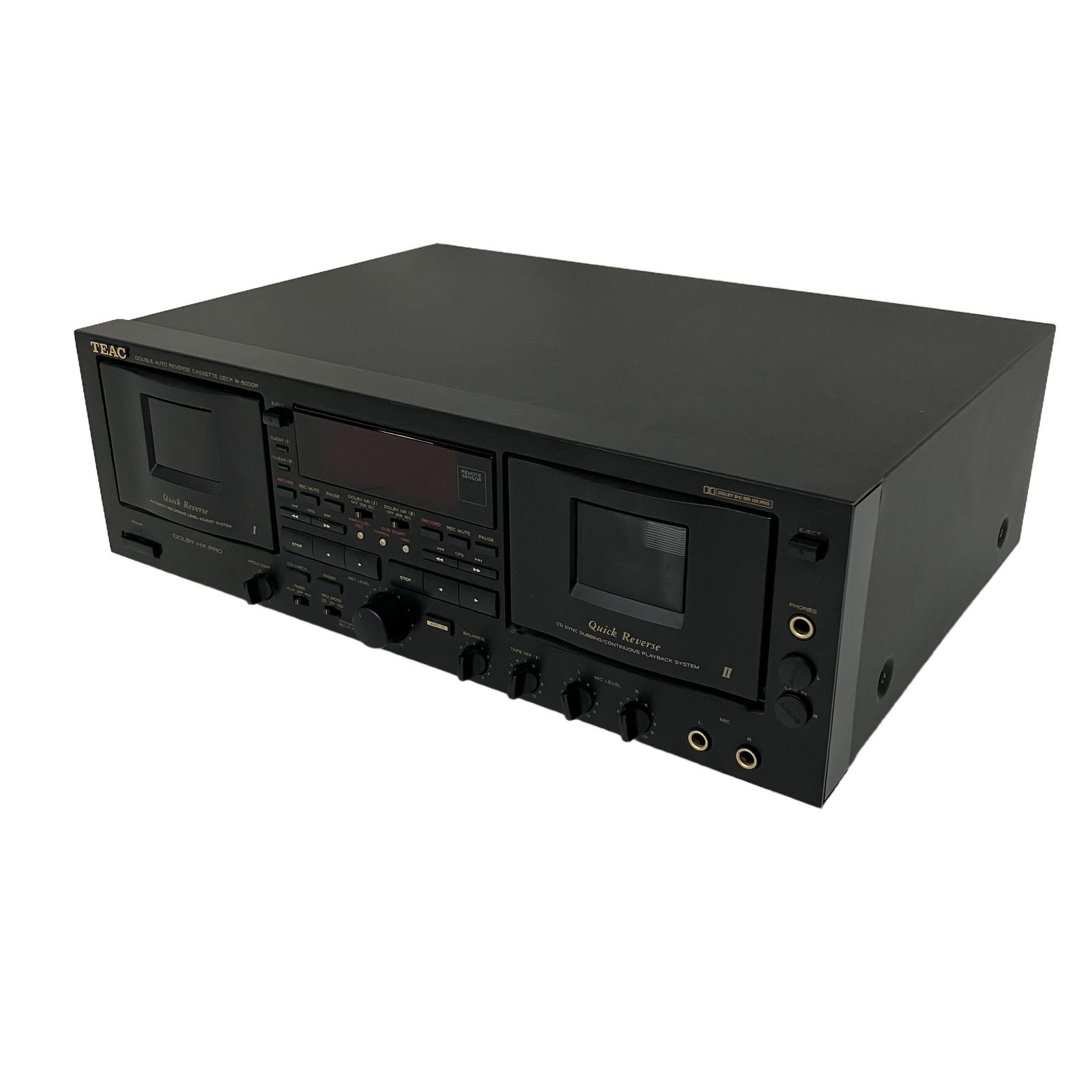 TEAC W-6000R ダブルカセットデッキ ティアック 音響機器 中古