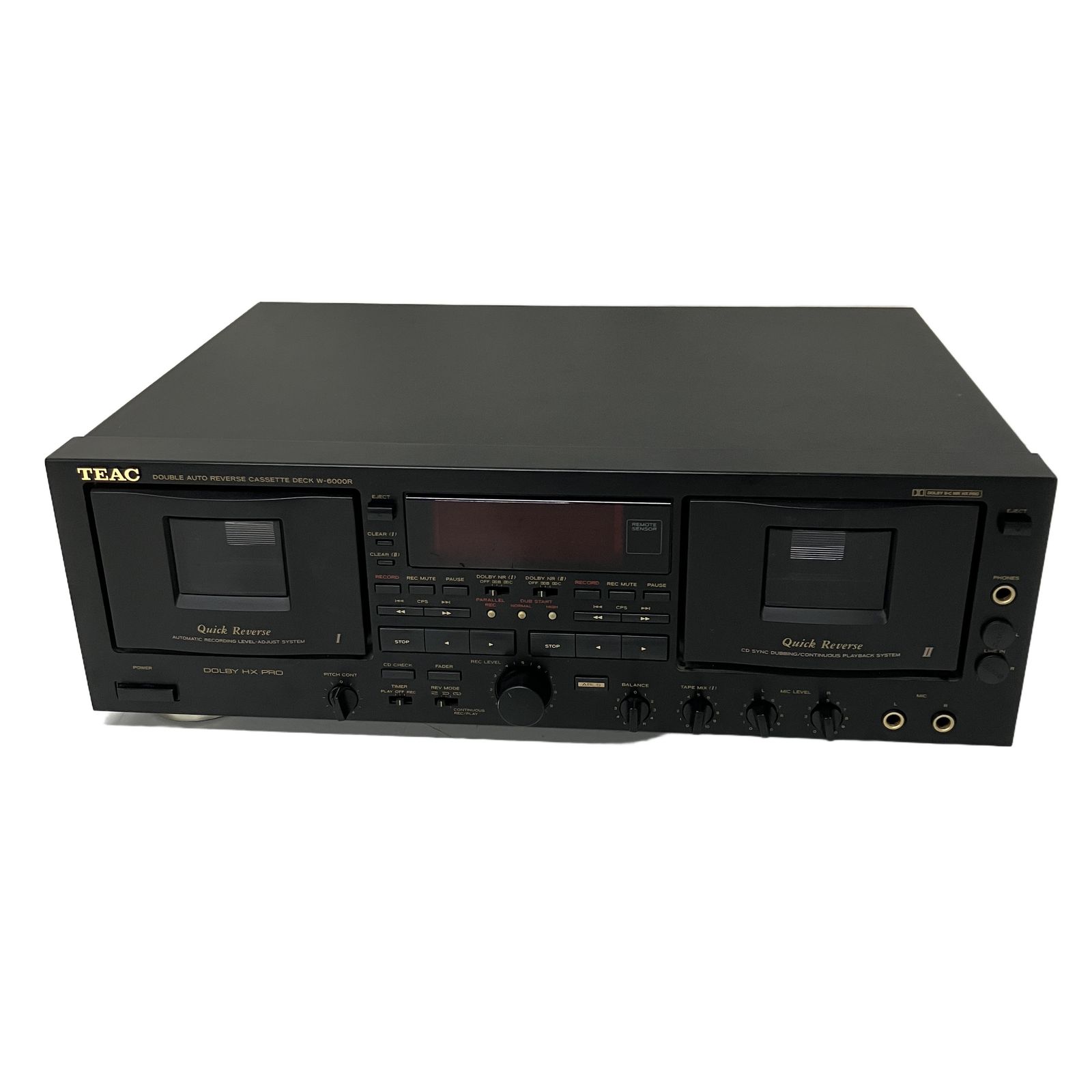 TEAC W-6000R ダブルカセットデッキ ティアック 音響機器 中古