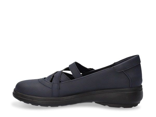 イージーストリート レディース シューズ スリッポン・ローファー Easy Street Wise Mary Jane SlipOn Navy ネイビー