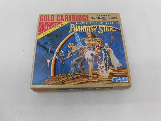 中古品 ゲーム セガ セガマーク? mark 3 ソフト ファンタシースター 動作品 箱付き