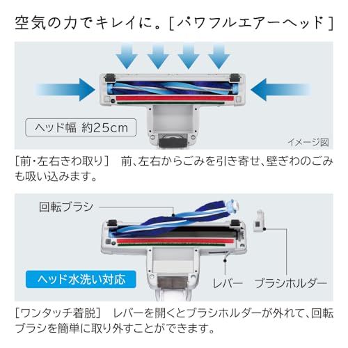 日立 掃除機 かるパック 紙パック式クリーナー CV-KV70M W ホワイト 日本製 小型 軽量 強烈パワー600WJu