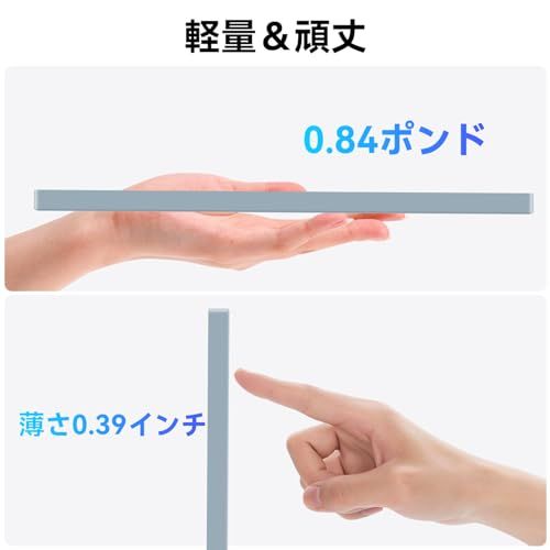 モバイルモニター 10.5インチ タッチパネル 有機el モニター OLED 2560X1600 QHD 16:10 比率 sRGB 100% ポータブル ディスプレイ小型 54000:1コントラスト保護ケース超薄型 アルミ合金製筐体 USB-C HDMIJu