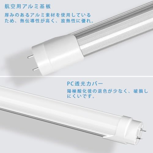 LED蛍光灯 40W形 T8直管 120cm 両側給電 昼光色 6500K 消費電力18W 口金G13 天井照明 高輝度2600LM グロー式工事不要 PL保険(二年) 家庭、学校、病院、事務所、工場、倉庫に適用 10本入りJu LED蛍光灯 40W形 T8直管 120cm 両側給電 昼光色 6500K 消費電力18W 口金G13 天井照明 高輝度2600LM グロー式工事不要 PL保険(二年) 家庭、学校、病院、事務所、工場、倉庫に適用 10本入りJu