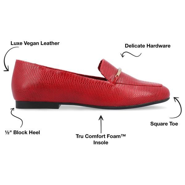 ジュルネ コレクション レディース シューズ スリッポン・ローファー Journee Collection Wrenn Loafer Red レッド ジュルネ コレクション レディース シューズ スリッポン・ローファー Journee Collection Wrenn Loafer Red レッド