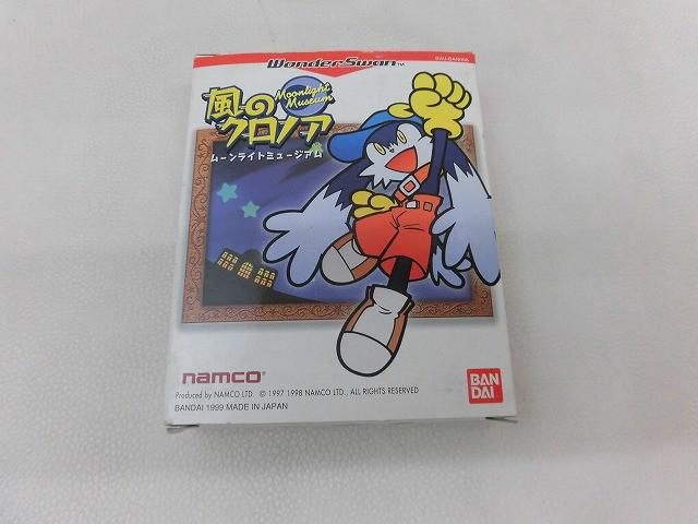 中古品 ゲーム 携帯型 ワンダースワン ソフト 風のクロノア　ムーンライトミュージアム 動作品 箱・取説・ハガキ付き
