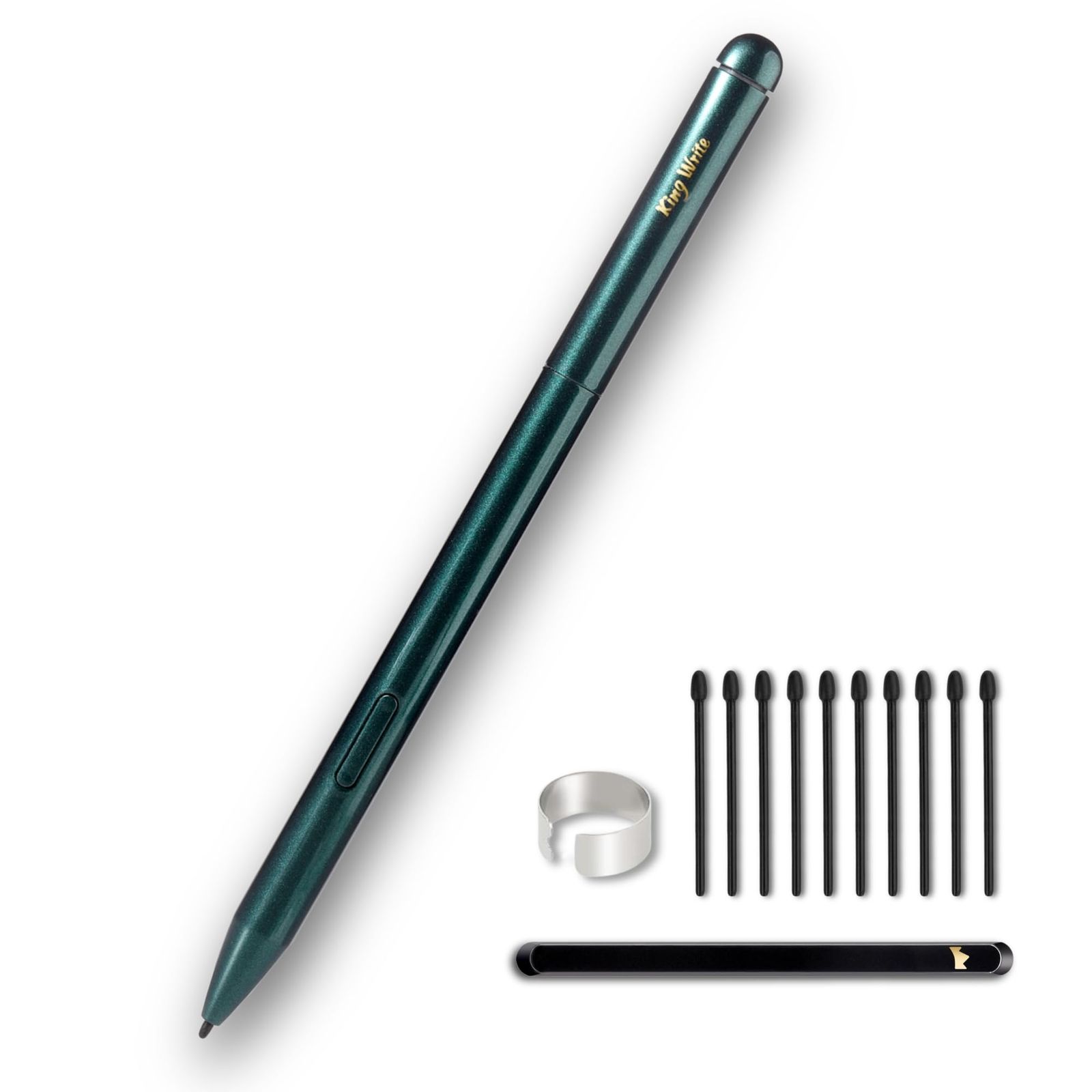 MR05 緑 Galaxy Note | 富士通 Quaderno クアデルノ (Gen.2/Gen.3C) 用EMRスタイラスペン 高精度 最大4096レベル筆圧対応 パームリジェクション対応 消しゴム機能対応ｍａ