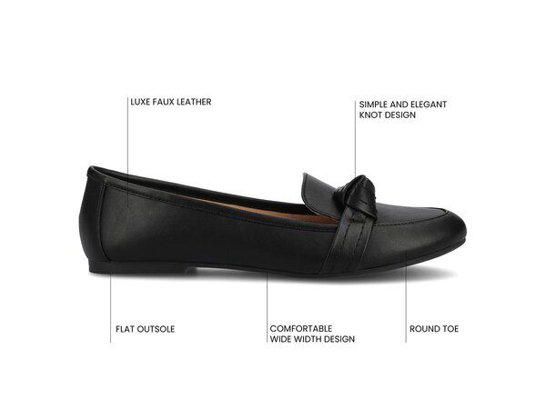 ジュルネ コレクション レディース シューズ スリッポン・ローファー Journee Collection Marci Loafer Black ブラック