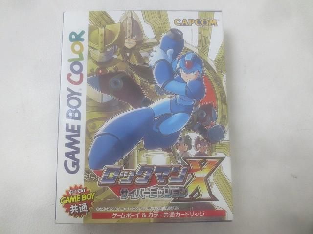 良品 ゲーム ゲームボーイ ソフト カラー ロックマンX サイバーミッション 箱 説明書付き