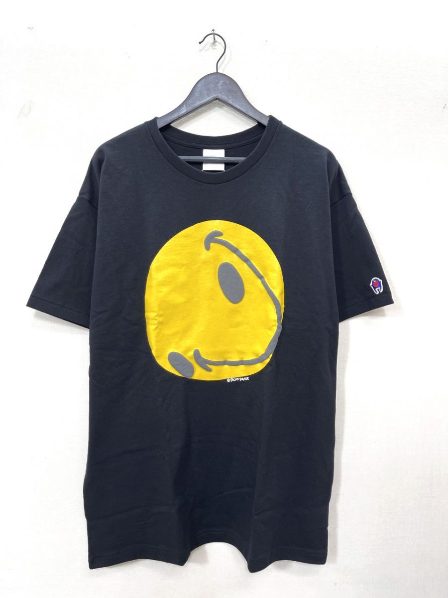 READYMADE レディメイド COLLAPSED FACE コラプスフェイス ワイド幅 Tシャツ sizeXL/黒 ■◆◎メンズ